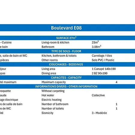 Boulevard - Divisible Skis Aux Pieds Situation Ideale Mae-7414 アパート